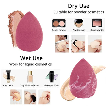 4/8pcs Makeup Sponge Blender Set – Flawless Application Made Easy