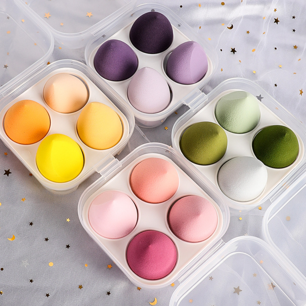 4/8pcs Makeup Sponge Blender Set – Flawless Application Made Easy