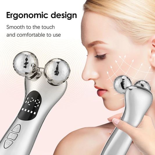 Electric Facial Slimming Roller – Microcurrent Face Lift & Skin Tightening Device
