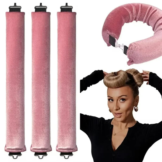 Heatless Hair Curling Set – Soft Foam Rollers for Effortless Curls